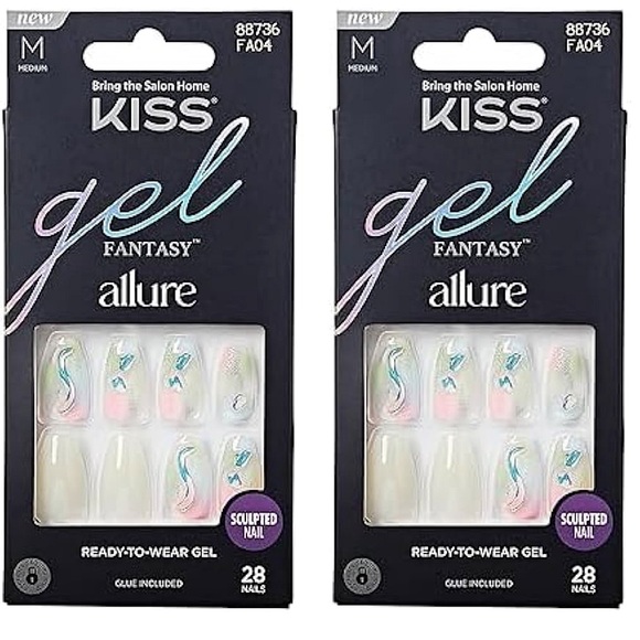 Bundle of 5 Full Sets of Kiss Gel Fantasy Nails - Picture 3 of 9